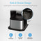 Brio Water Cooler Base—300, 400, 500 & 700 Series—features a wide anti-tip base, slip-resistant grip feet, and secure wall-mount bracketing kit. Inset shows brackets attached; text and icons emphasize these stability features.
