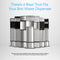 Seven Brio Water Cooler Base units for the Brio 430 Series, including Bottled & Bottleless models, are lined up. Blue text above says, "There's a Riser That Fits Your Brio Water Cooler Base." Compatibility info appears below.