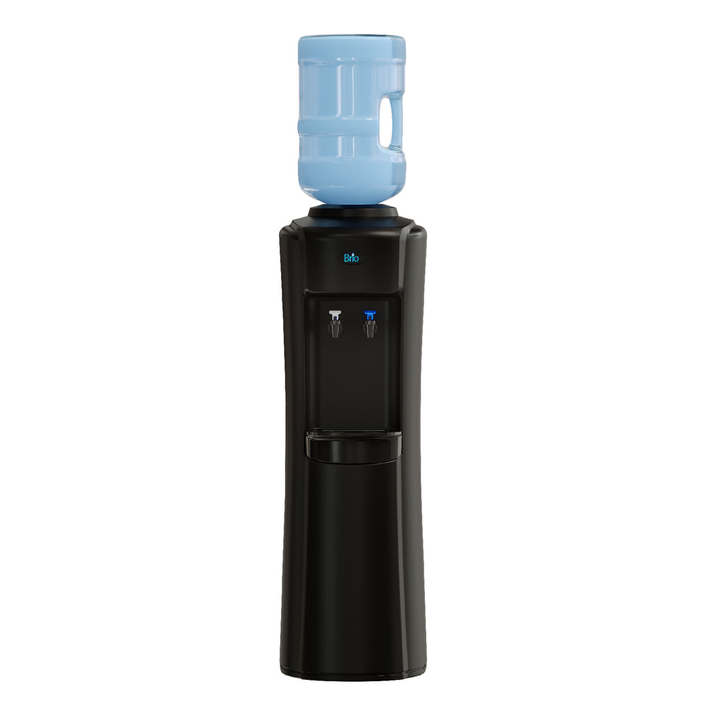 Brio 500 Series (Room/Cold) Curved Black Top Load Water Cooler