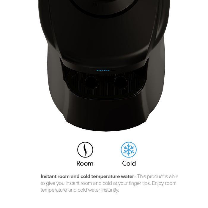 Brio 500 Series (Room/Cold) Curved Black Top Load Water Cooler