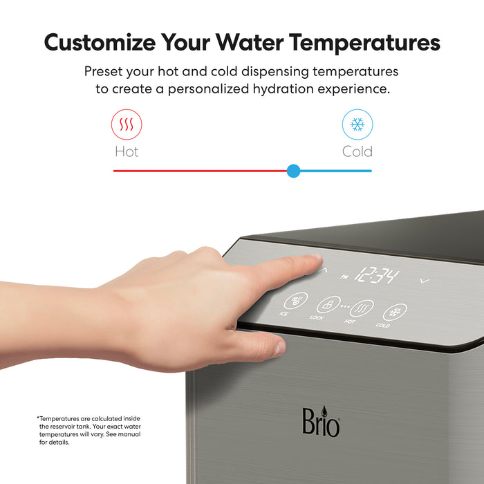 Brio Moderna Ice Dispenser & Bottom Load Water Cooler