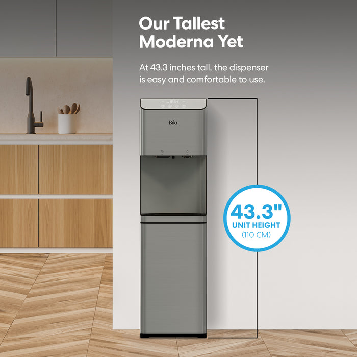 Brio Moderna Ice Dispenser & Bottom Load Water Cooler