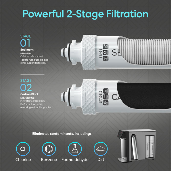 Brio 630 2-Stage Sparkling Countertop Water Dispenser