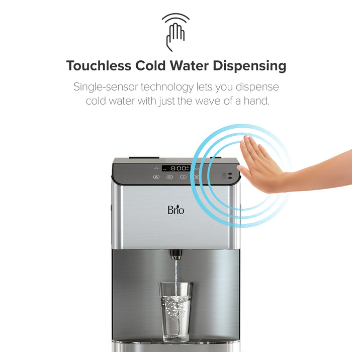 Brio Moderna Touchless 3-Stage Bottleless Countertop Water Cooler