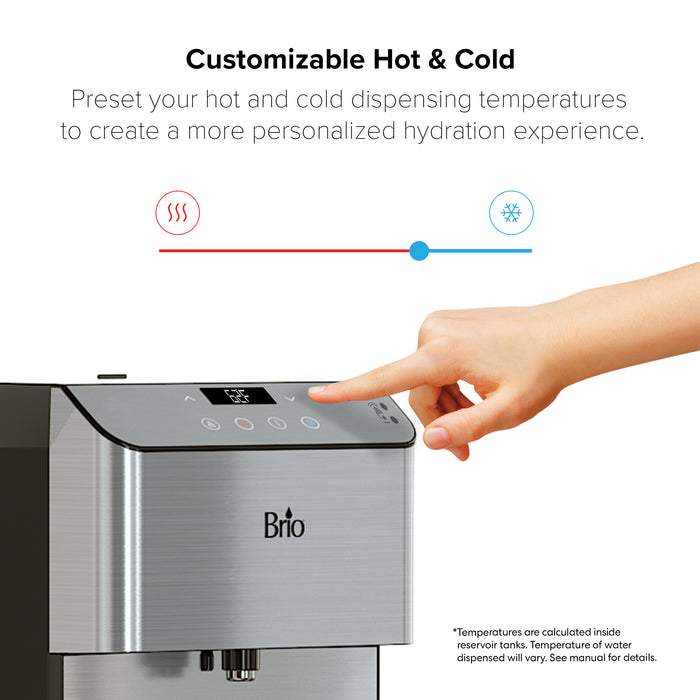 Brio Moderna Touchless 3-Stage Bottleless Countertop Water Cooler