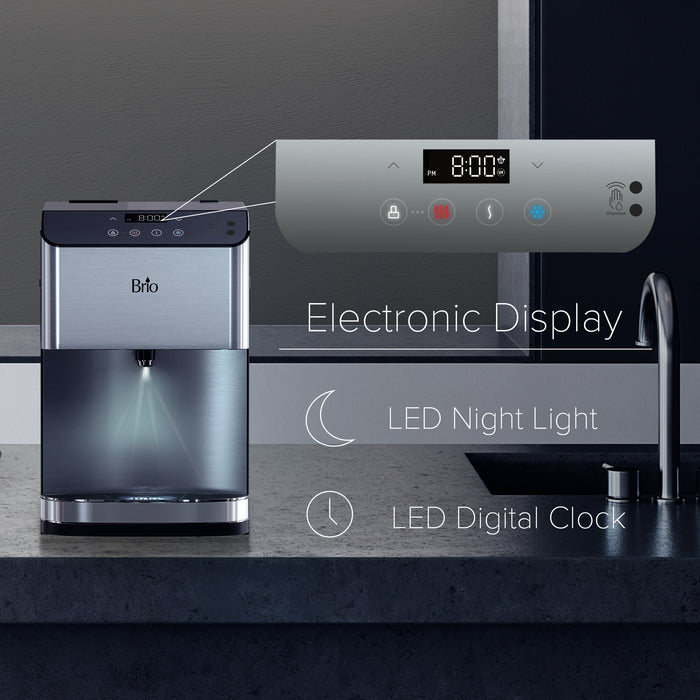 Brio Moderna Touchless 3-Stage Bottleless Countertop Water Cooler