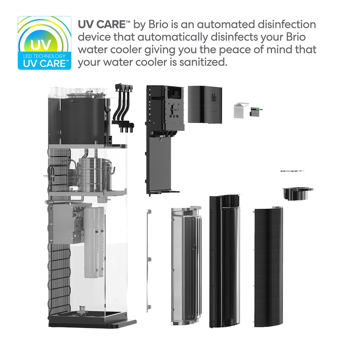 Brio 500 Series 2-Stage Black Stainless Bottleless Water Cooler