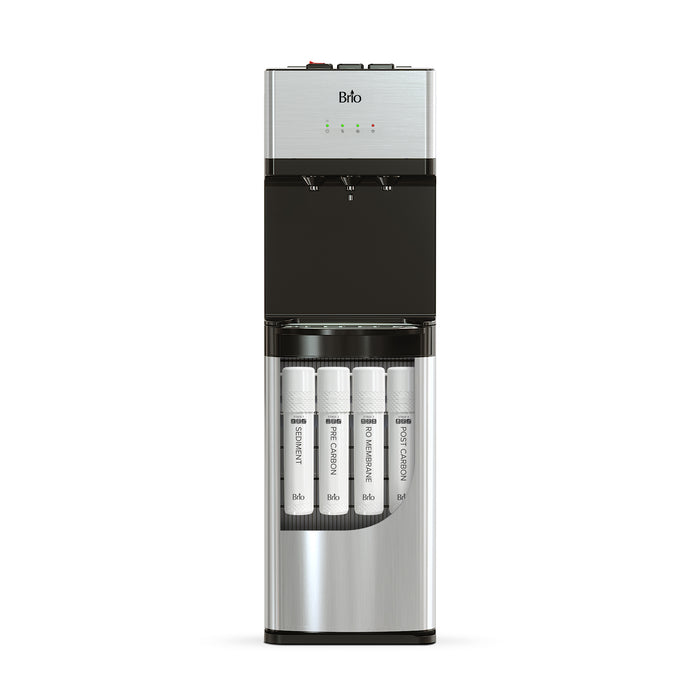 Brio 500 Series 4-Stage Reverse Osmosis Stainless Bottleless Water Cooler
