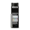 A black and silver Brio 400 Series 4-Stage Reverse Osmosis Bottleless Water Cooler stands with its lower cabinet open, showcasing four numbered advanced filtration cartridges inside.