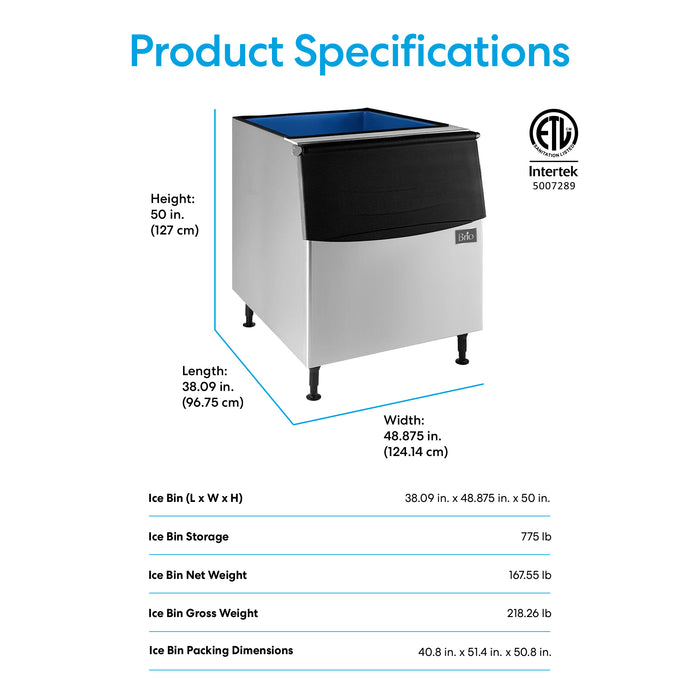 Monarch 775 Lb Modular Ice Storage Bin