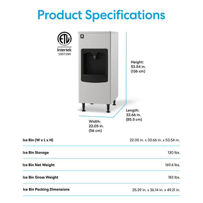 Monarch 130 Lb Capacity Modular Ice Dispenser Bin