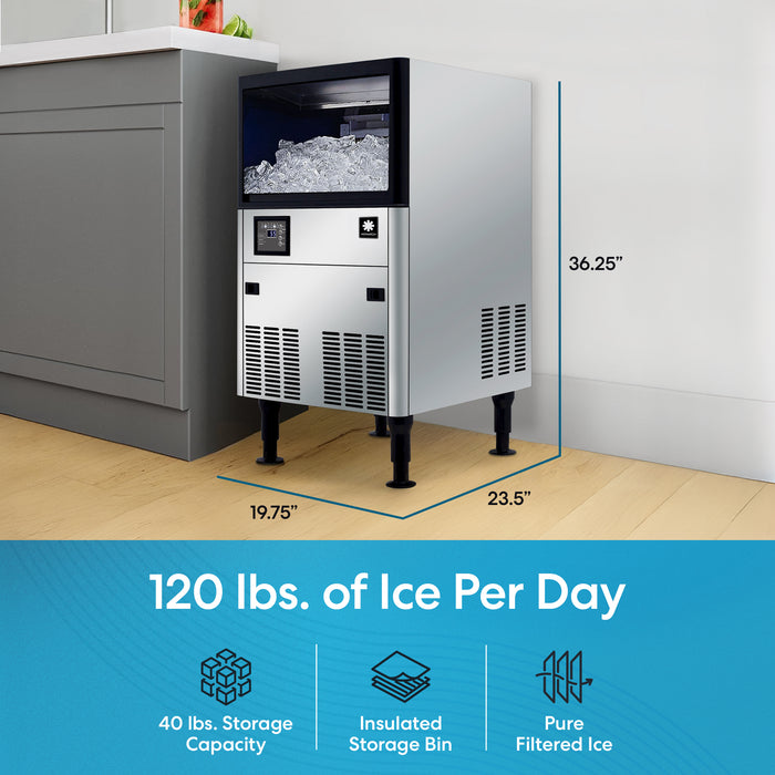 Monarch 120 lb. Capacity Ice Machine with 40 lb. Storage Bin