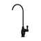 The Brio Classic Series Water Faucet in matte black features a lead-free stainless steel build, high curved gooseneck spout, and single lever handle, shown isolated on a white background.