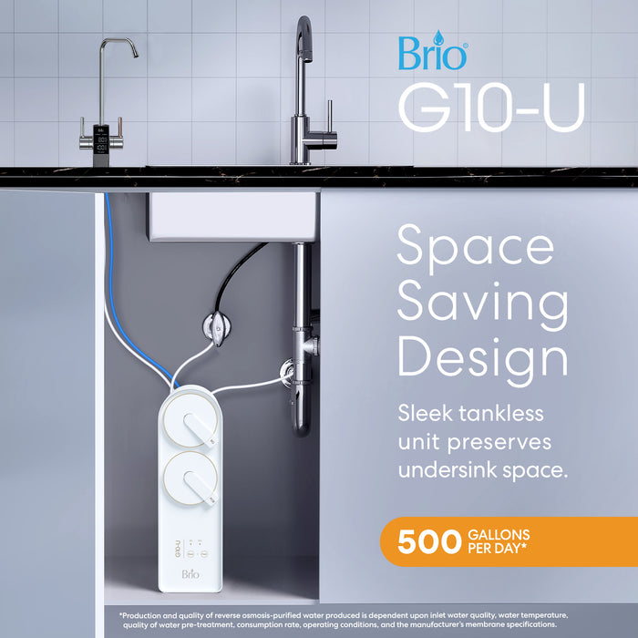 Brio G10-U RO Undersink Filtration System – White