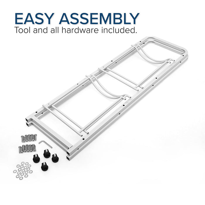 Brio Single Column 4-Bottle Storage Rack – White