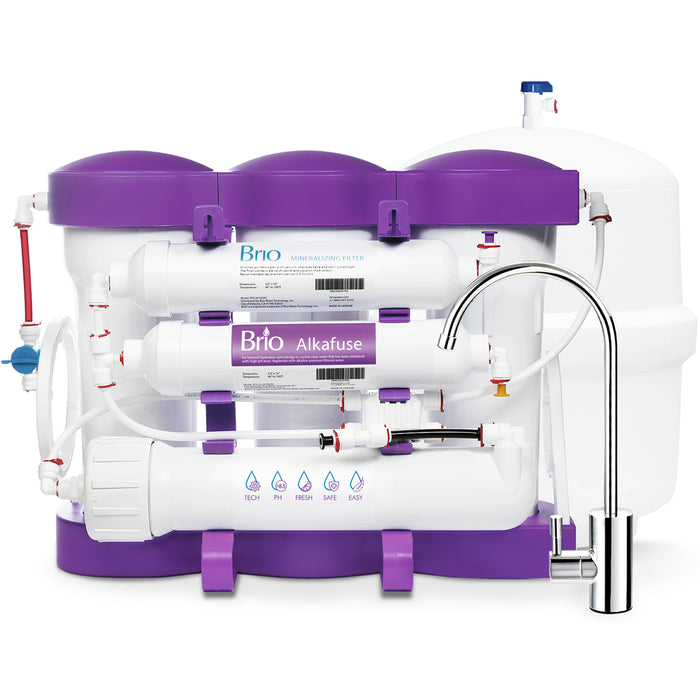 Brio PURE Alkafuse 6-Stage RO Undersink Filtration System