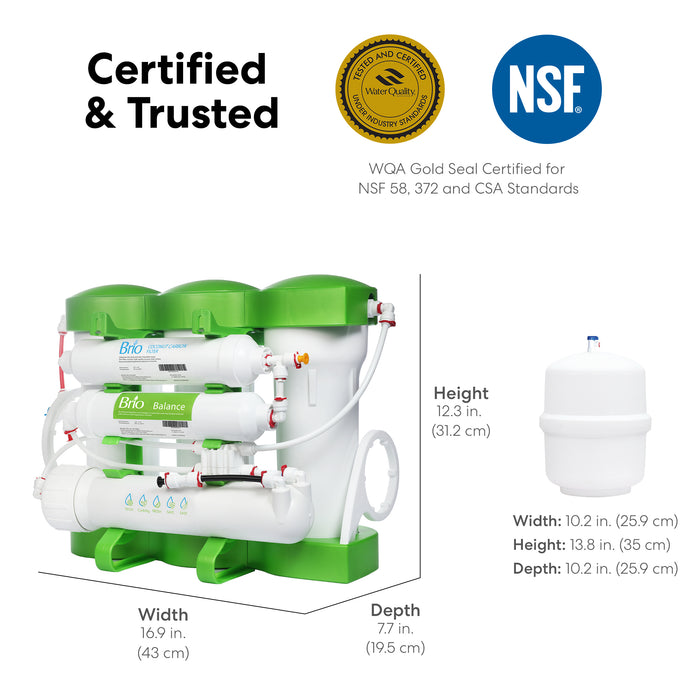 Brio PURE Balance 6-Stage RO Undersink Filtration System