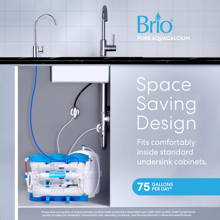 Brio PURE AquaCalcium 6-Stage RO Undersink Filtration System