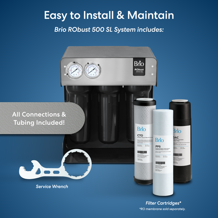 Brio RObust 500 SL 4-Stage Reverse Osmosis System