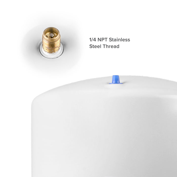 Brio White 14 GAL. Metal Tank for RO Water Filter Systems