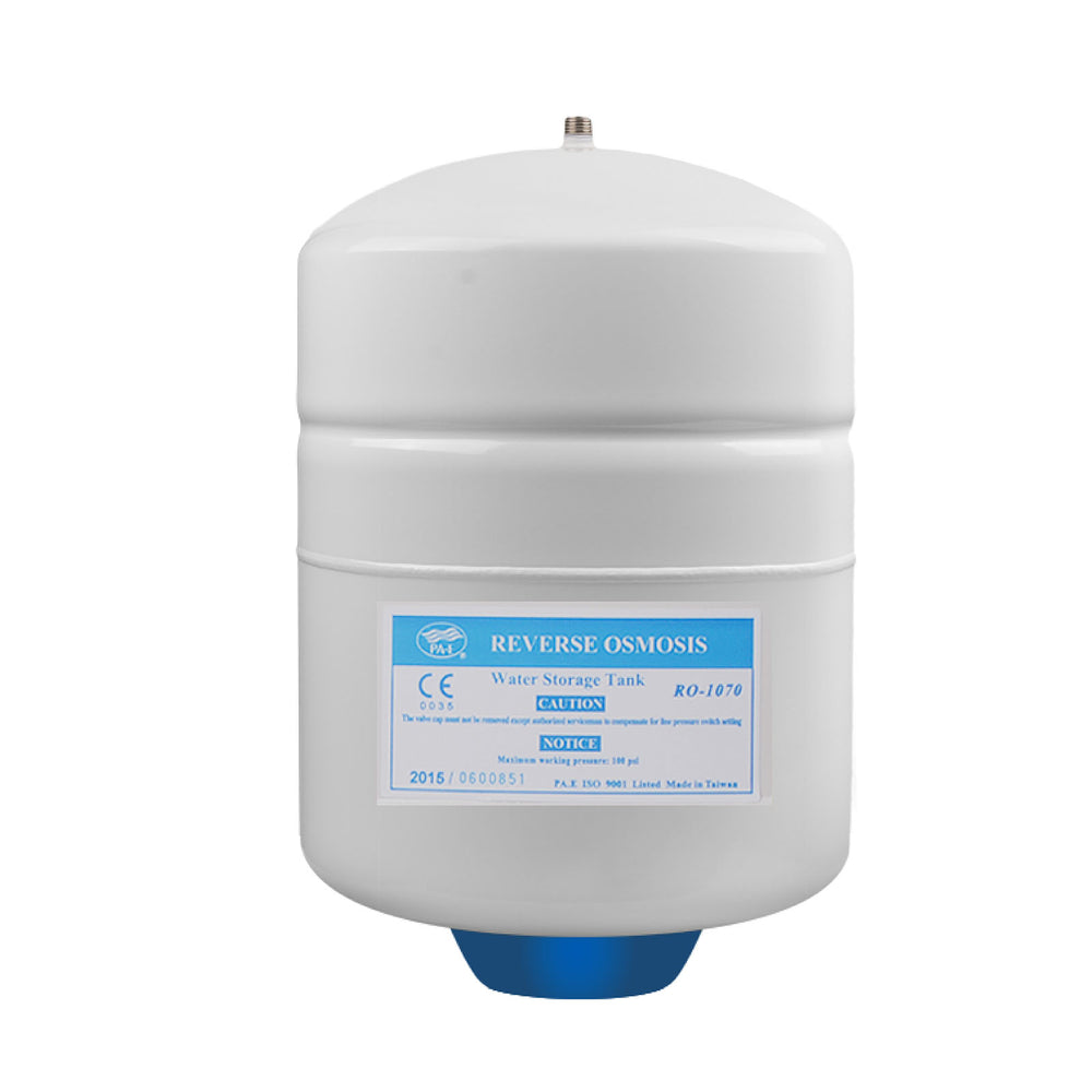 Brio White 1/2 GAL. Metal Tank for RO Water Filter Systems