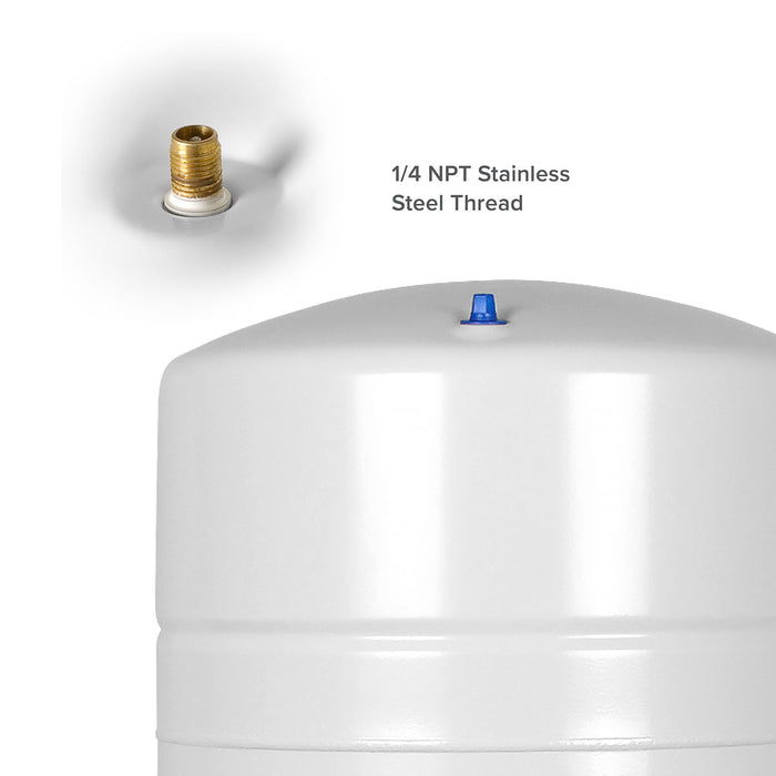 Brio White 28 GAL. Metal Tank for RO Water Filter Systems
