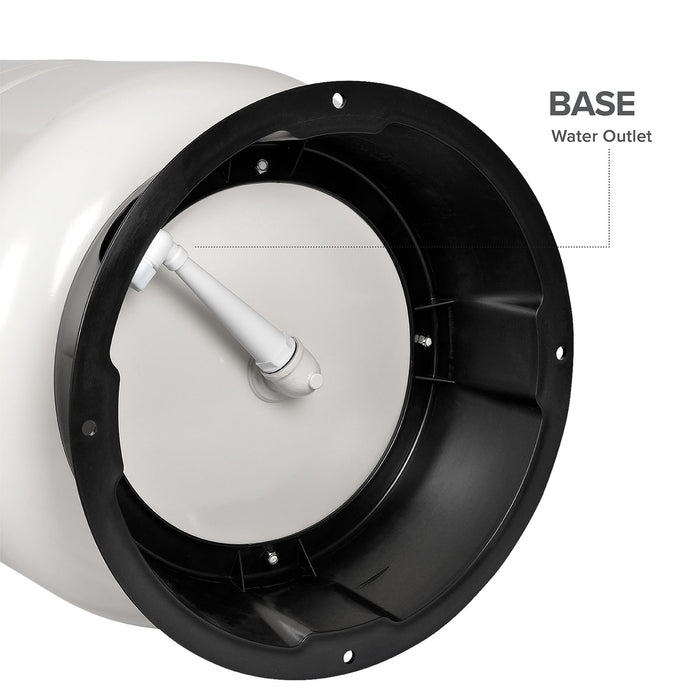 Brio White 28 GAL. Metal Tank for RO Water Filter Systems