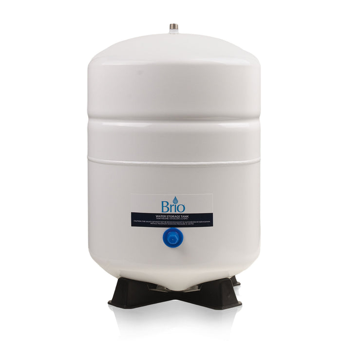 Brio White 3.2 GAL. Metal Tank for RO Water Filter Systems