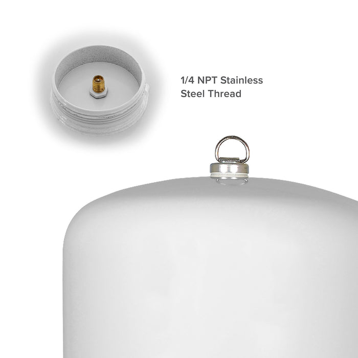 Brio White 40 GAL. Metal Tank for RO Water Filter Systems