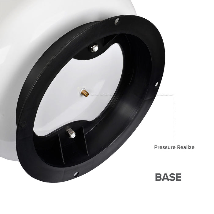 Brio White 5 GAL. Metal Tank for RO Water Filter Systems