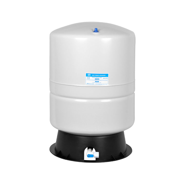Brio White 9 GAL. Metal Tank for RO Water Filter Systems
