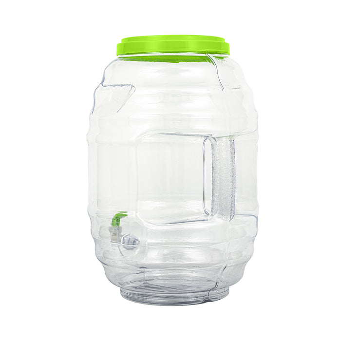 5 Gallon BPA Free Reusable Plastic Beverage Jar with Handle & Cap