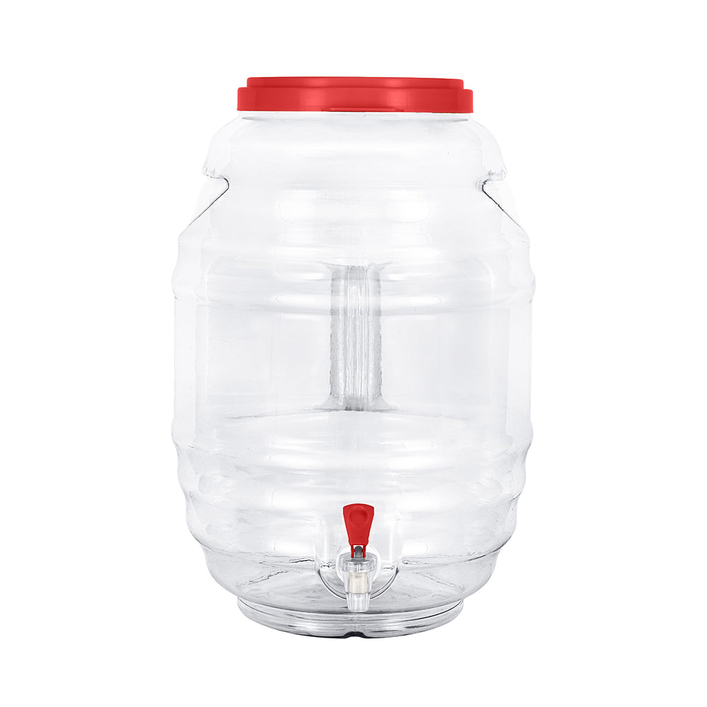 5 Gallon BPA Free Reusable Plastic Beverage Jar with Handle & Cap