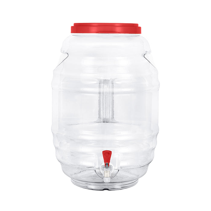 5 Gallon BPA Free Reusable Plastic Beverage Jar with Handle & Cap