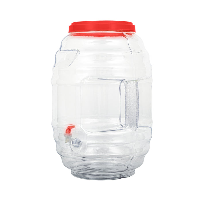 5 Gallon BPA Free Reusable Plastic Beverage Jar with Handle & Cap