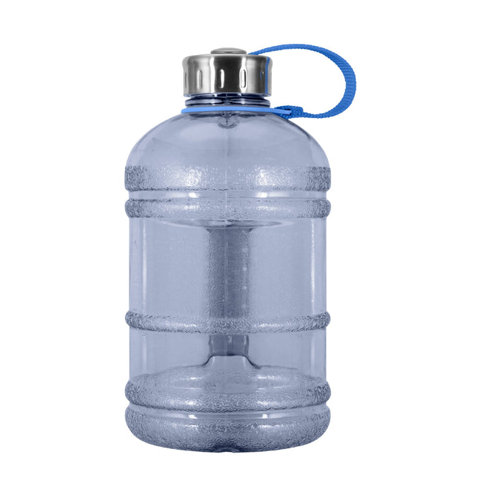 1/2 Gallon BPA Free Water Bottle, Plastic Bottle, Sports Bottle, with Stainless Steel Cap, GEO