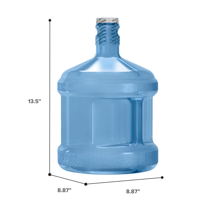 2 Gallon BPA Free Reusable Plastic Water Bottle with Screw Cap