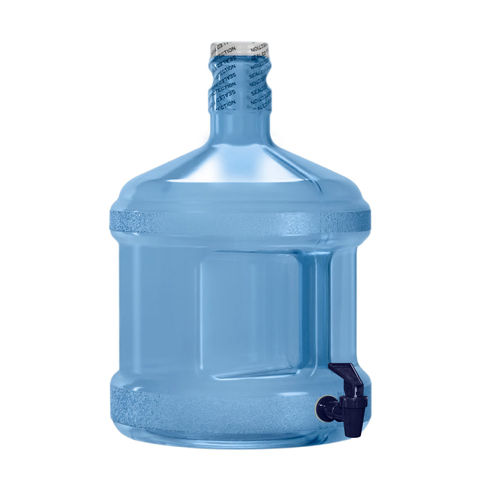 2 Gallon BPA Free Reusable Plastic Water Bottle with Screw Cap and Valve
