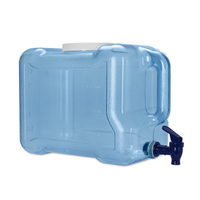 2 Gallon Polycarbonate Plastic Reusable Water Bottle with Screw Cap