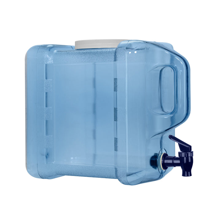 2 Gallon Polycarbonate Plastic Water Bottle with Handle & Valve