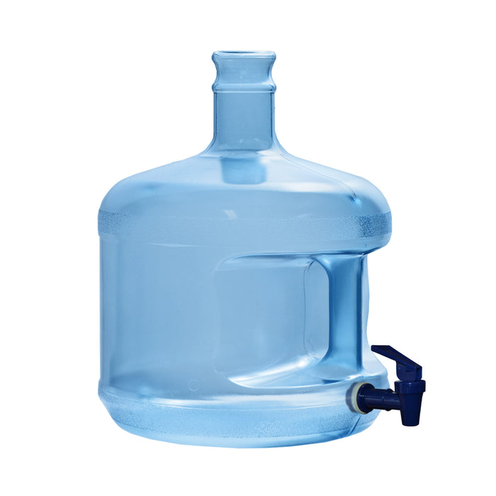 3 Gallon Polycarbonate Plastic Reusable Water Bottle with Crown Cap and Valve