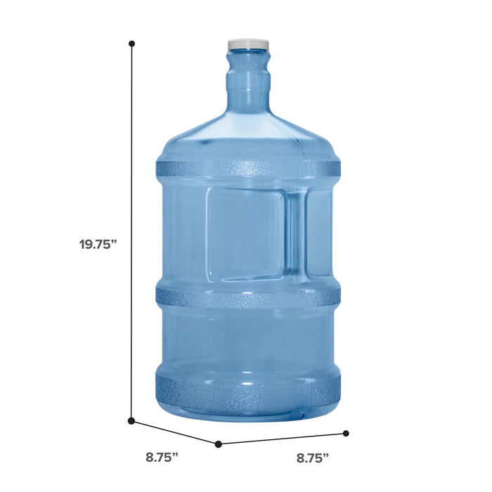 3 Gallon BPA Free Reusable Plastic Water Bottle with Screw Cap