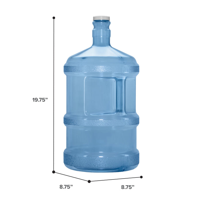 3 Gallon Polycarbonate Plastic Reusable Water Bottle with Screw Cap