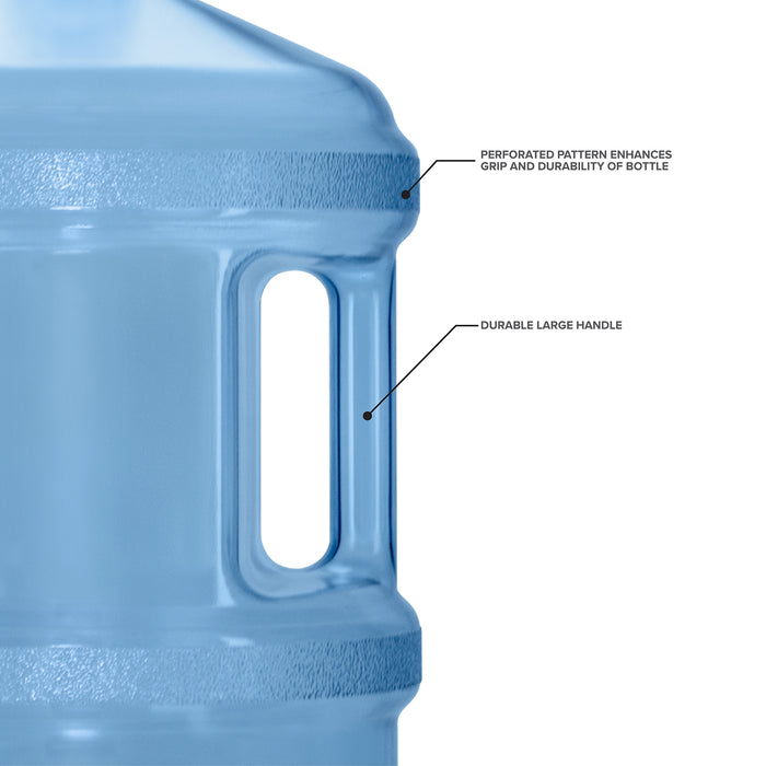 3 Gallon BPA Free Reusable Plastic Water Bottle with Tall Crown Cap