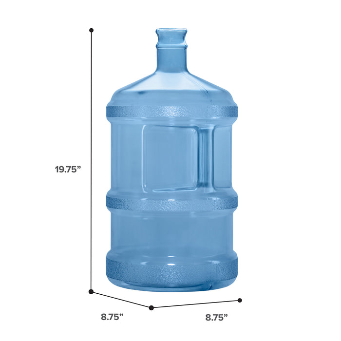 3 Gallon BPA Free Reusable Plastic Water Bottle with Tall Crown Cap