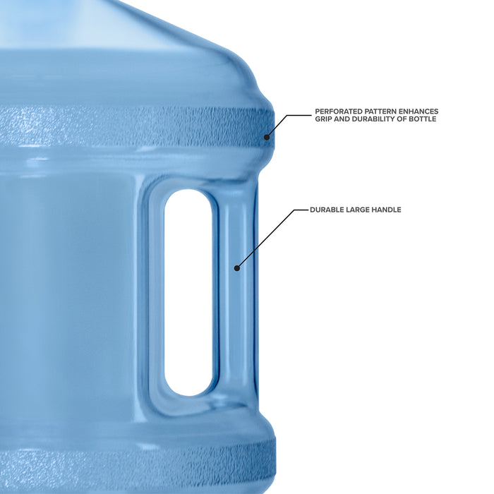 3 Gallon BPA Free Reusable Plastic Water Bottle Tall Crown Neck with Valve