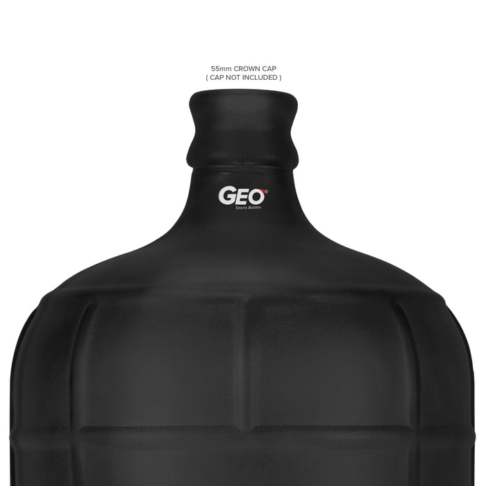 3 Gallon Frosted Glass Bottle, Water Bottle, GEO