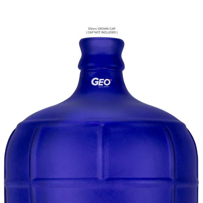 3 Gallon Frosted Glass Bottle, Water Bottle, GEO