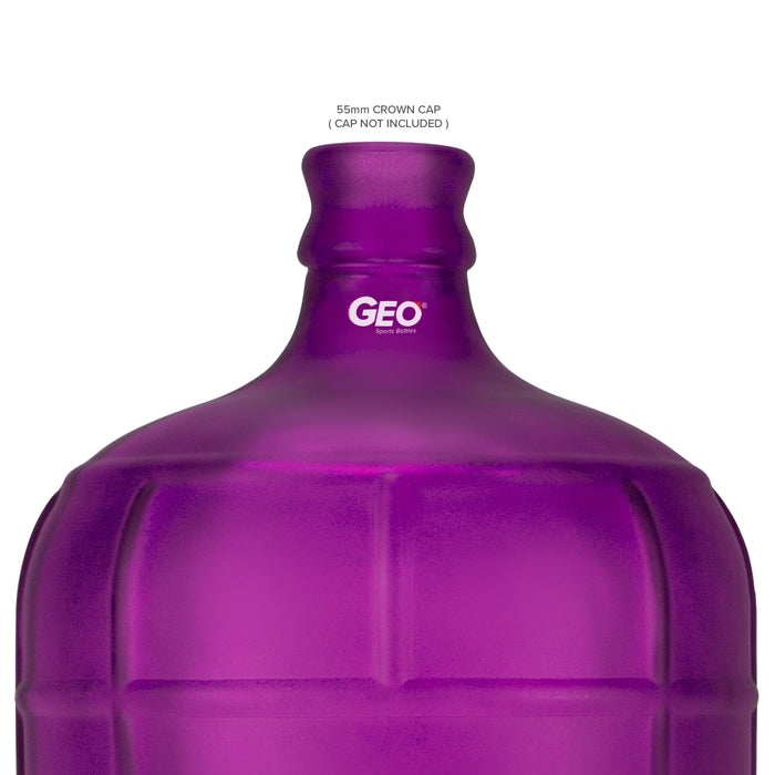 3 Gallon Frosted Glass Bottle, Water Bottle, GEO