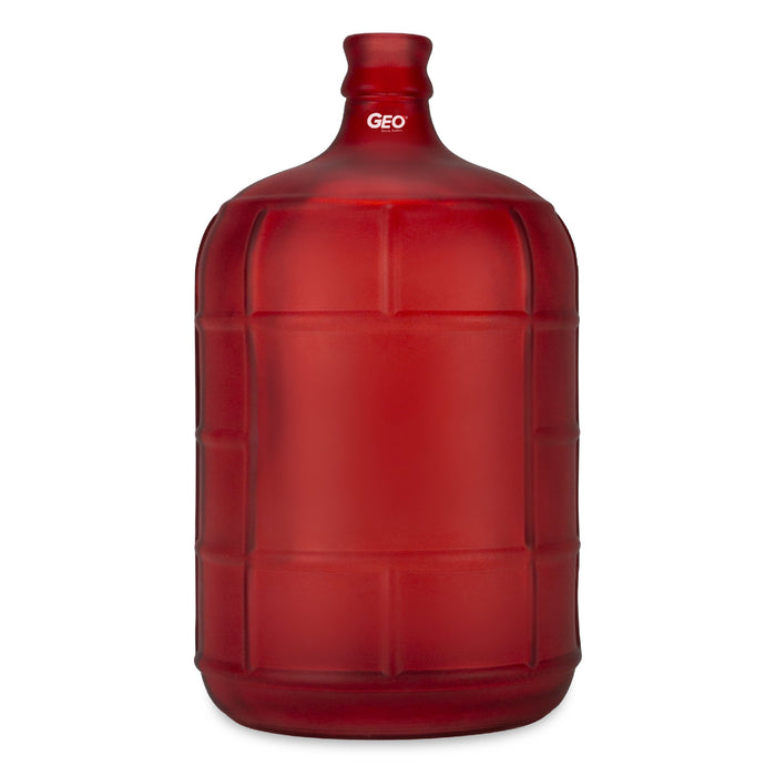 3 Gallon Frosted Glass Bottle, Water Bottle, GEO